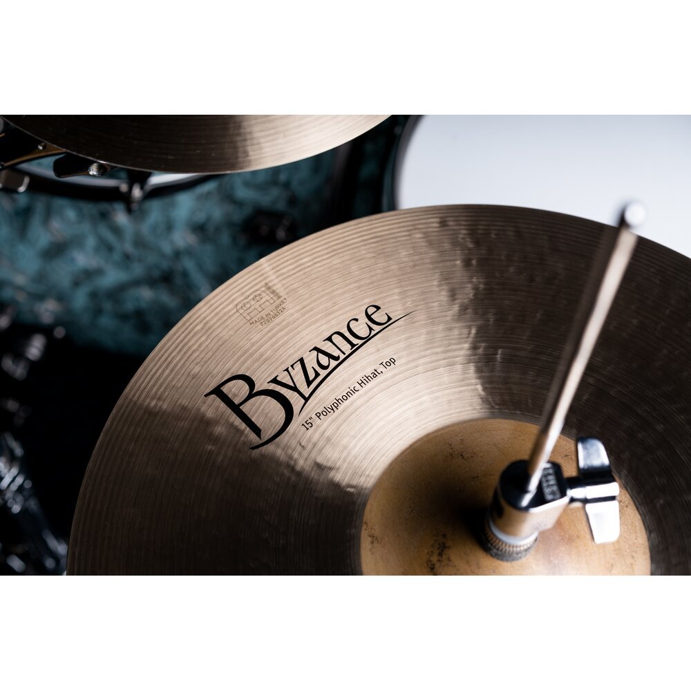 Meinl 15" Byzance Traditional Polyphonic Hi-Hat Cymbals - Image 2