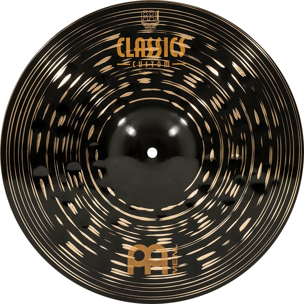 Meinl 15" Classics Custom Dark Hi-Hat Cymbals - Image 4