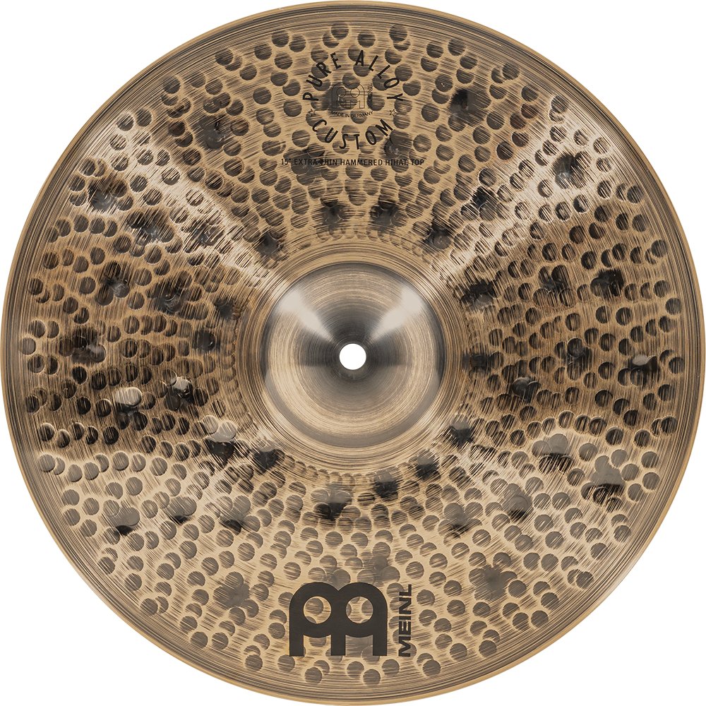 Meinl 15" Pure Alloy Custom Extra Thin Hammered Hi-Hat Cymbals - Image 4