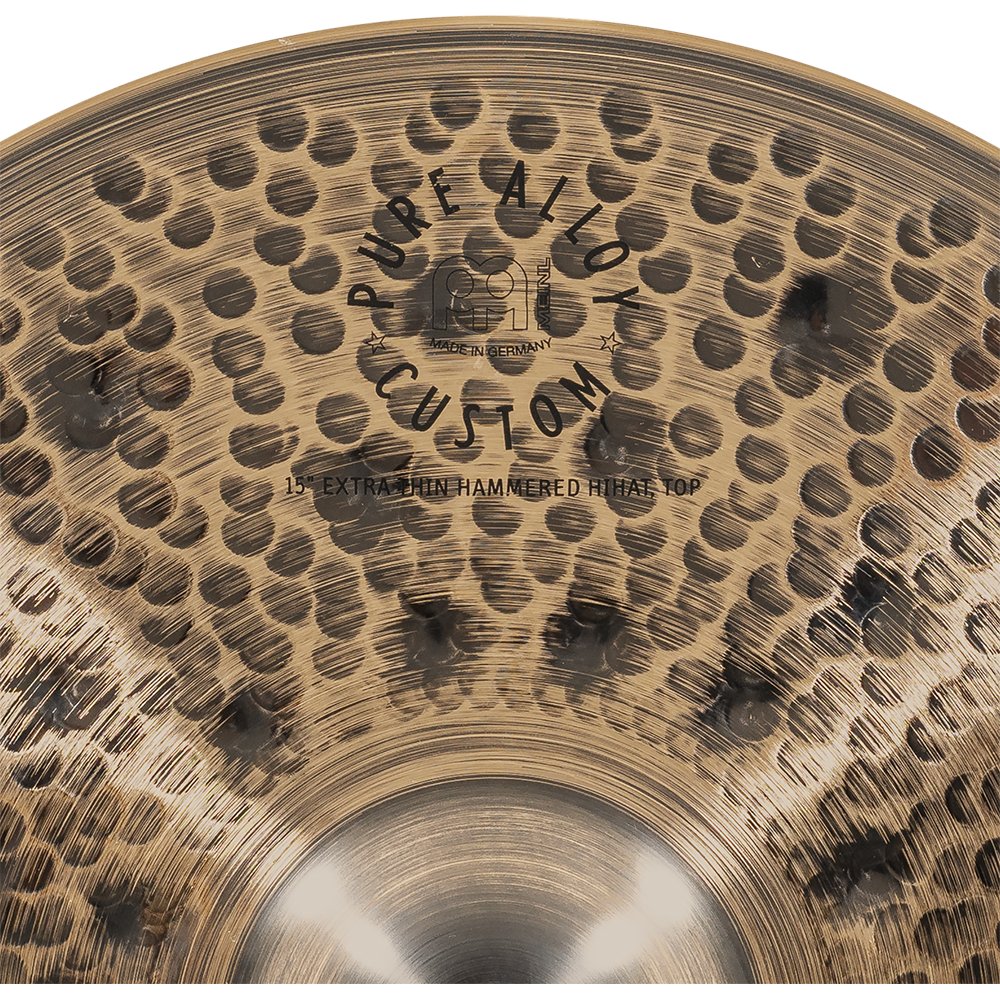 Meinl 15" Pure Alloy Custom Extra Thin Hammered Hi-Hat Cymbals - Image 6