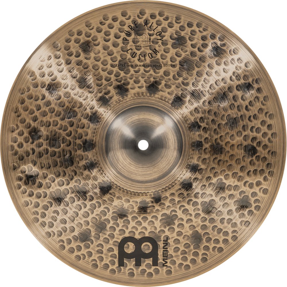 Meinl 15" Pure Alloy Custom Extra Thin Hammered Hi-Hat Cymbals - Image 7