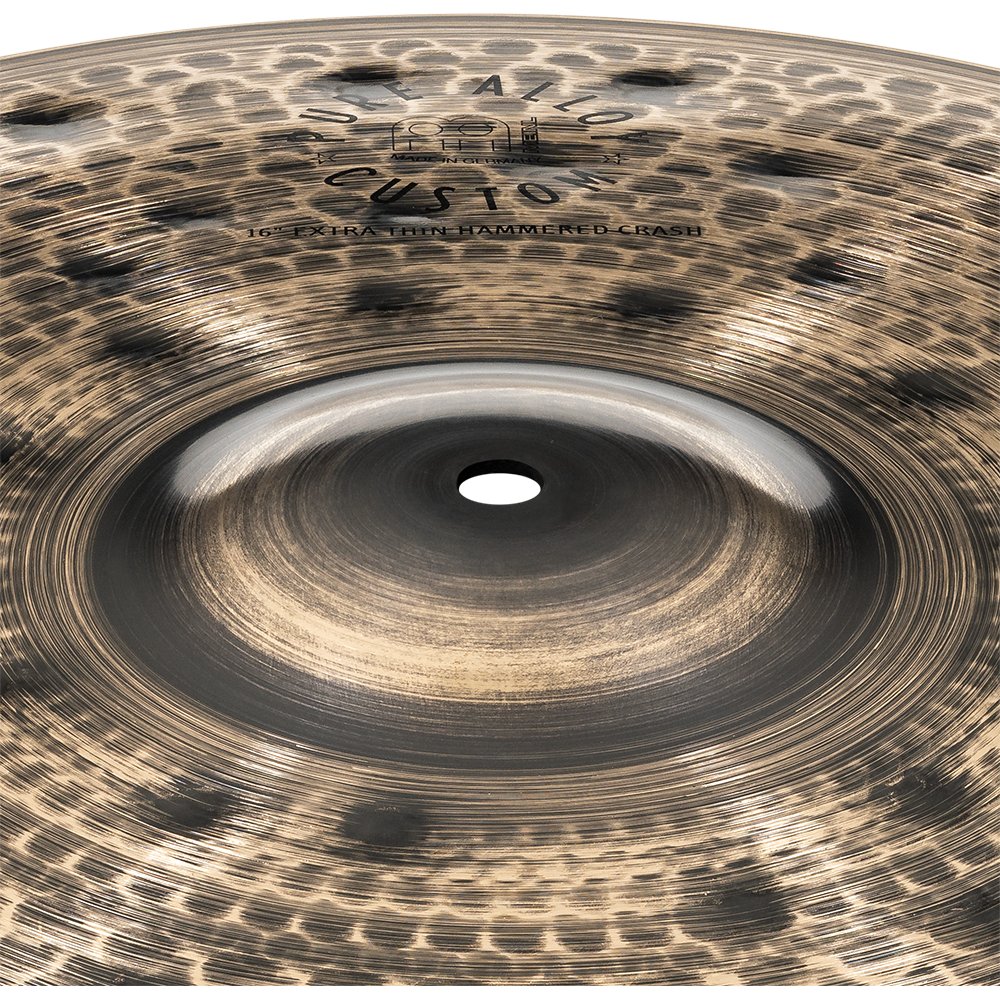 Meinl 16" Pure Alloy Custom Extra Thin Hammered Crash Cymbal - Image 4