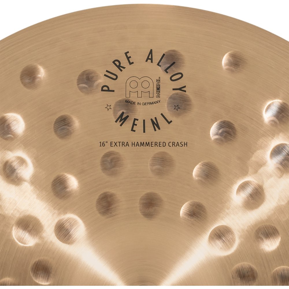 Meinl 16" Pure Alloy Extra Hammered Crash Cymbal - Image 3
