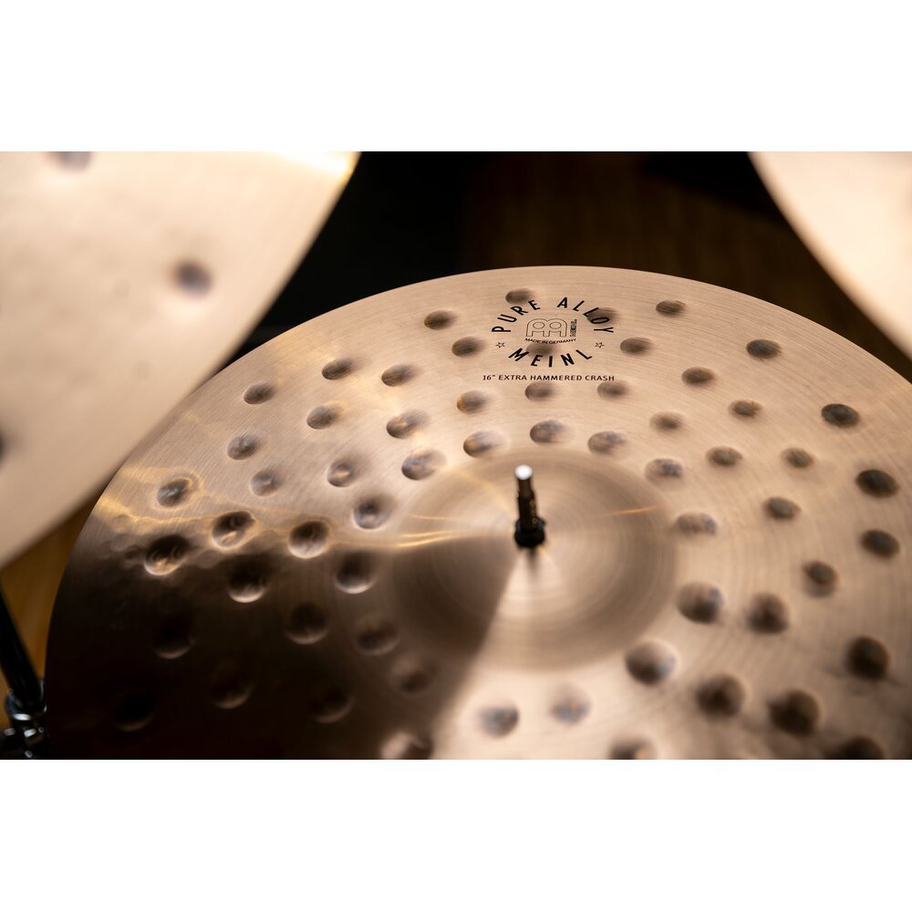 Meinl 16" Pure Alloy Extra Hammered Crash Cymbal - Image 8