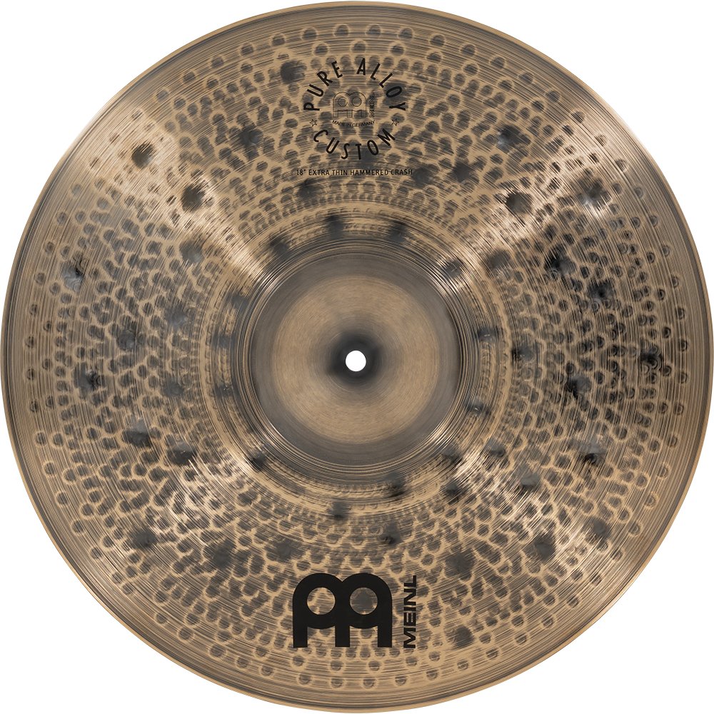 Meinl 18" Pure Alloy Custom Extra Thin Hammered Crash Cymbal - Image 6