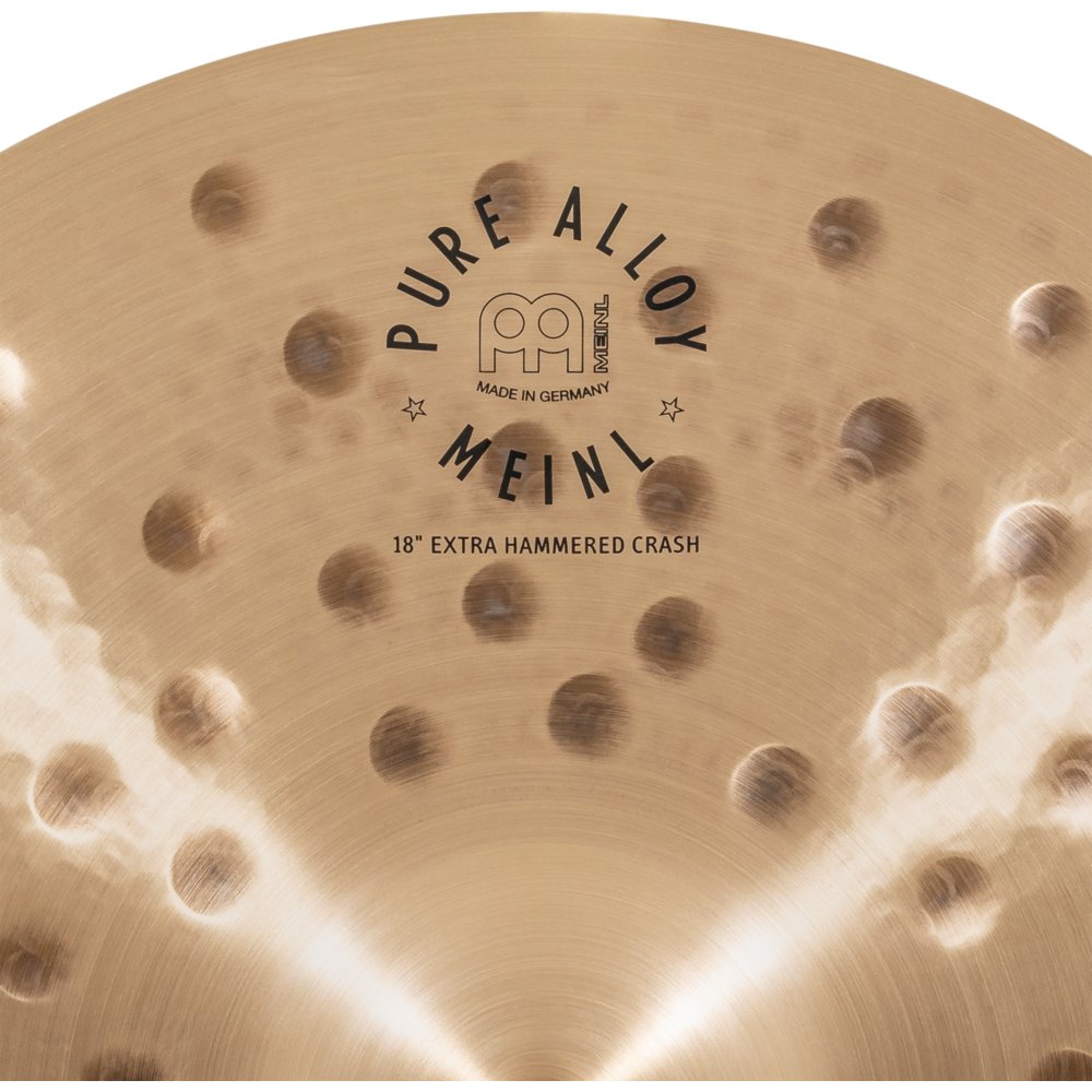Meinl 18" Pure Alloy Extra Hammered Crash Cymbal - Image 3