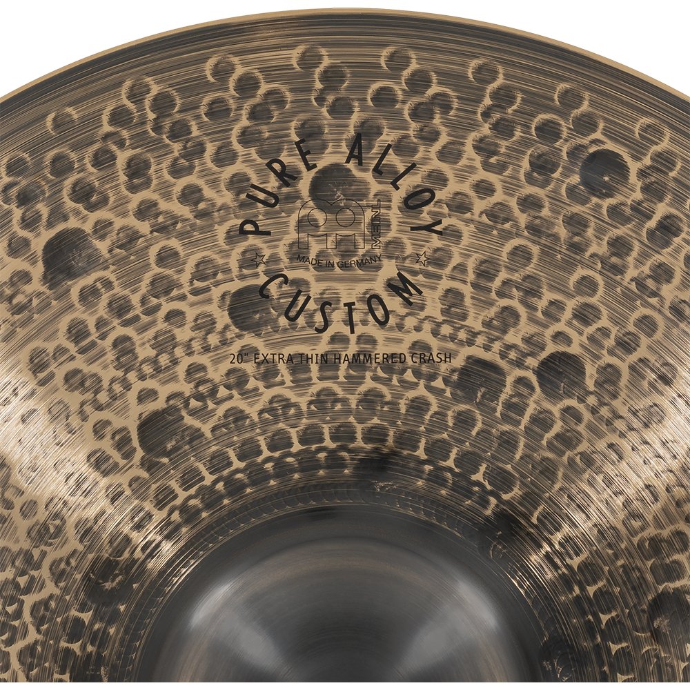 Meinl 20" Pure Alloy Custom Extra Thin Hammered Crash Cymbal - Image 3