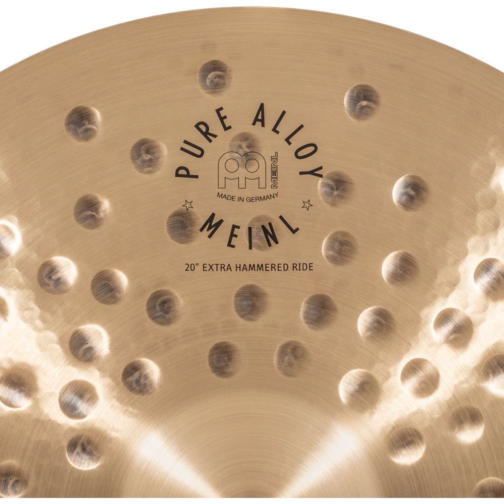 Meinl 20" Pure Alloy Extra Hammered Ride Cymbal - Image 3