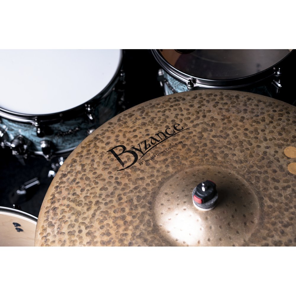 Meinl 21" Byzance Dark Double Down Crash-Ride Cymbal - Image 7