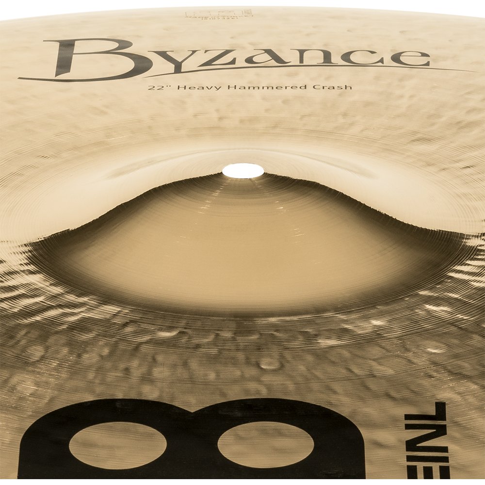 Meinl 22" Byzance Brilliant Heavy Hammered Crash Cymbal - Image 3