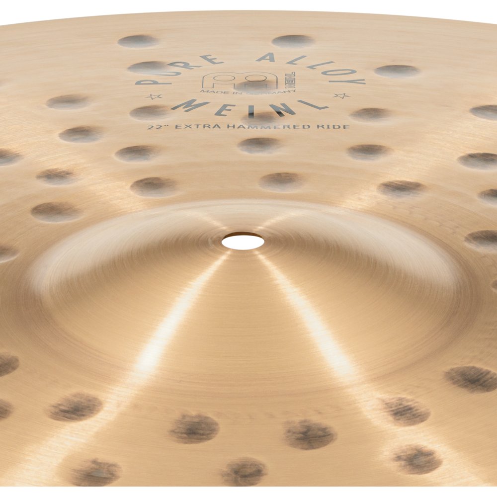 Meinl 22" Pure Alloy Extra Hammered Ride Cymbal - Image 4