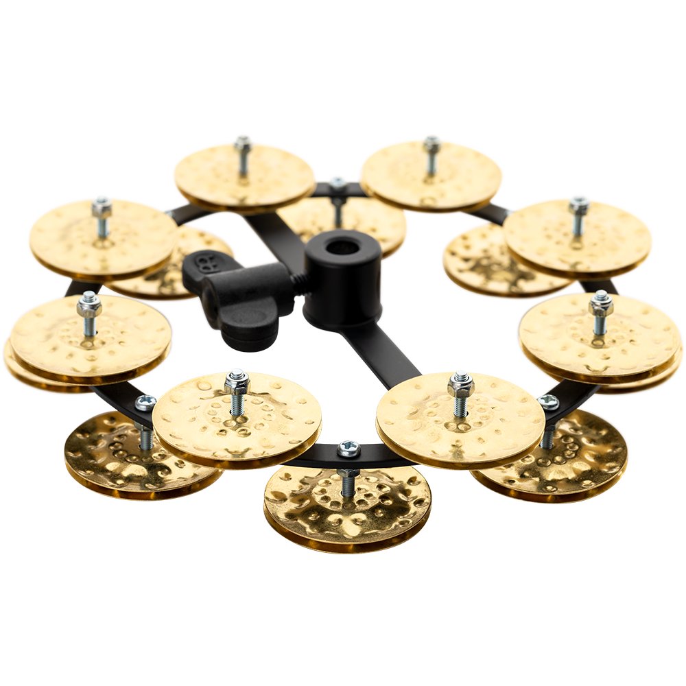 Meinl 5" Headliner Double Row Hi-Hat Tambourine - Brass - Image 3