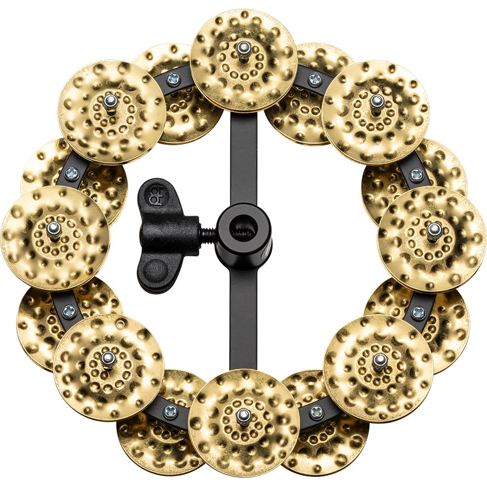 Meinl 5" Headliner Double Row Hi-Hat Tambourine - Brass - Image 1