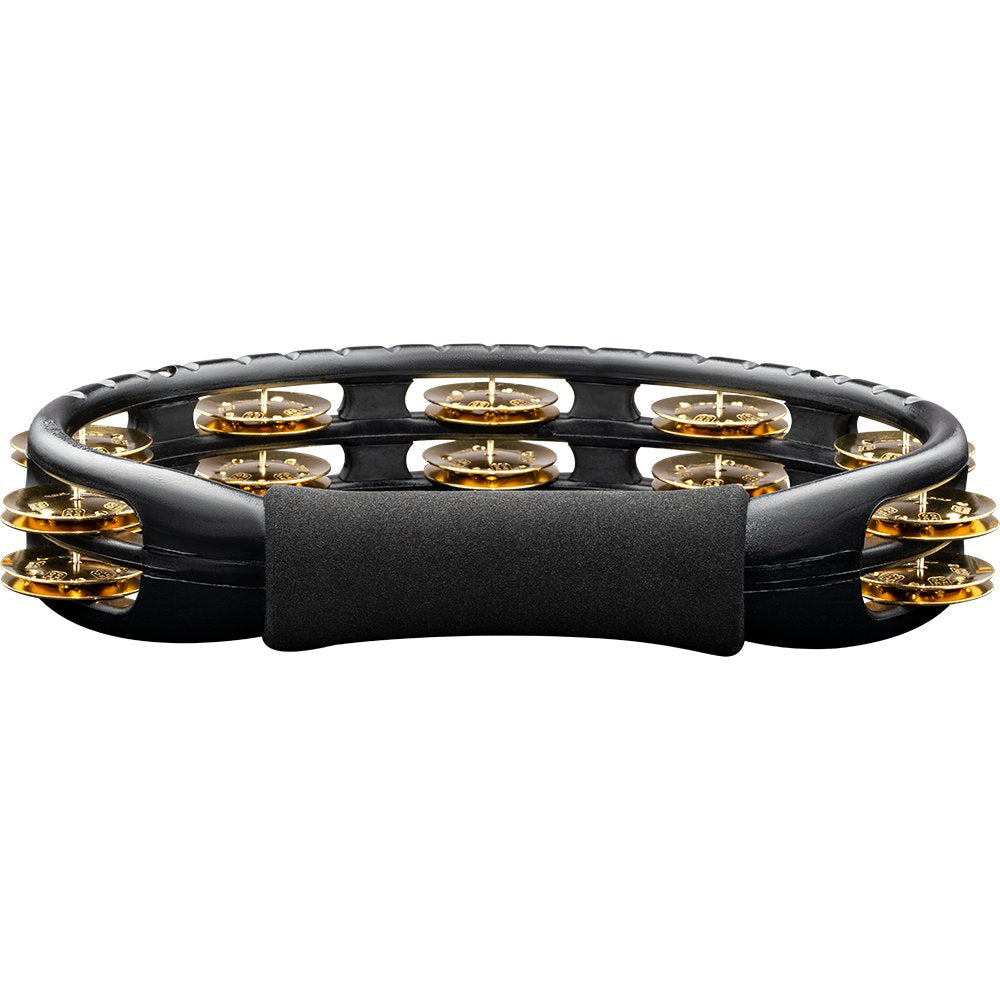 Meinl ABS Double Row Black Tambourine-Brass Jingles - Image 1