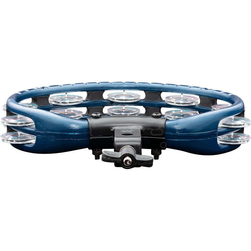 Meinl ABS Double Row Blue Tambourine with Mount-Aluminum Jingles - Image 2