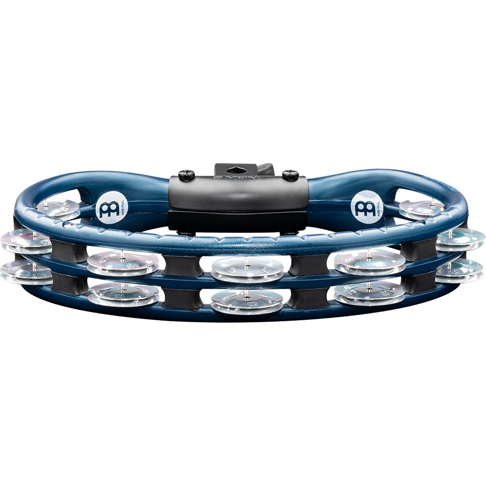 Meinl ABS Double Row Blue Tambourine with Mount-Aluminum Jingles - Image 3