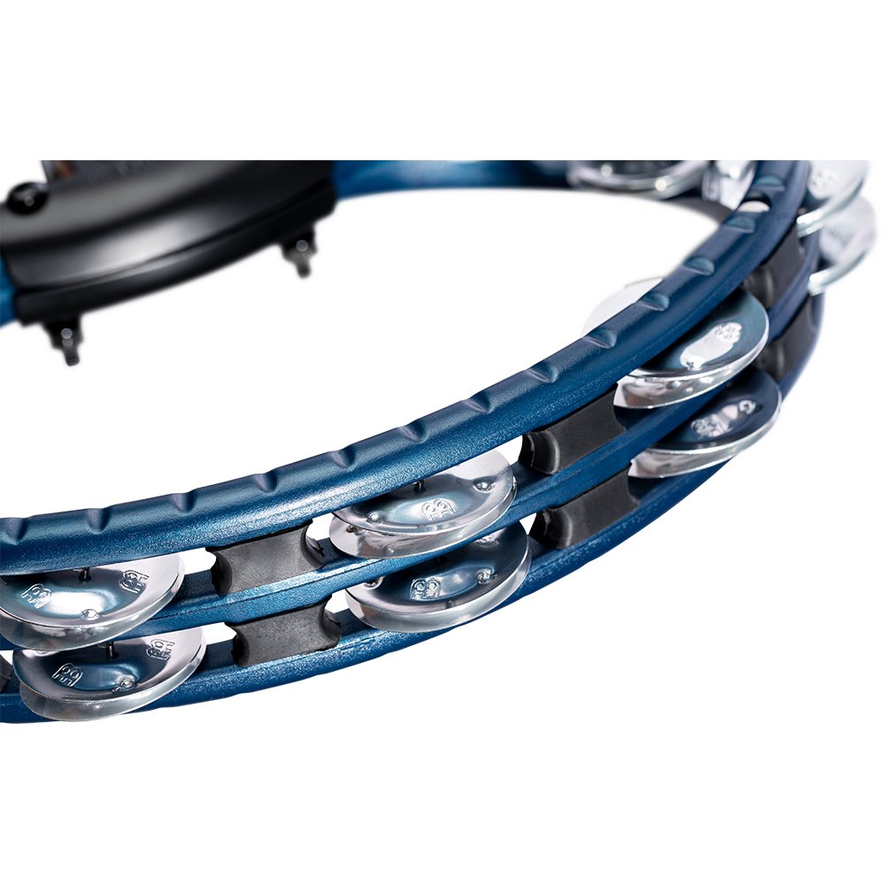 Meinl ABS Double Row Blue Tambourine with Mount-Aluminum Jingles - Image 4