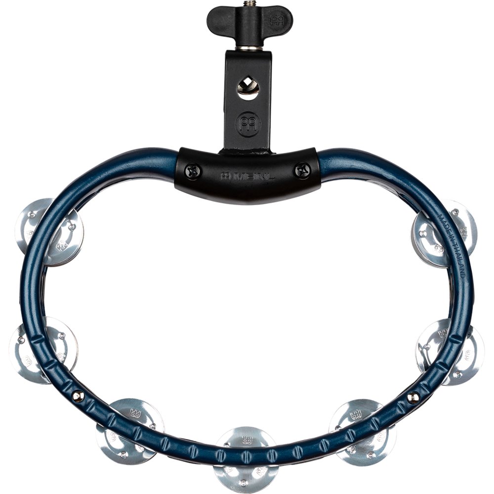 Meinl ABS Double Row Blue Tambourine with Mount-Aluminum Jingles - Image 1
