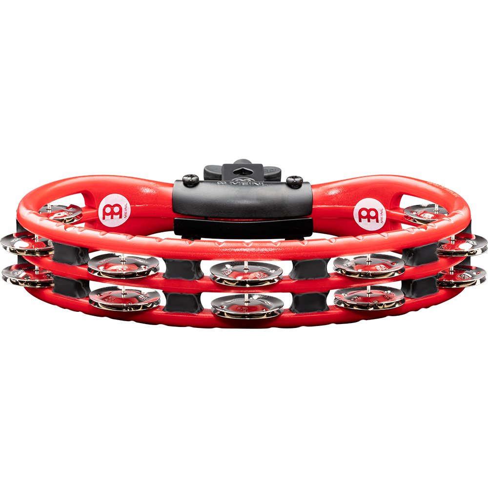 Meinl ABS Double Row Red Tambourine with Mount-Steel Jingles - Image 3