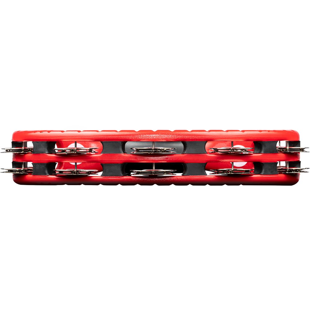 Meinl ABS Double Row Red Tambourine with Mount-Steel Jingles - Image 5