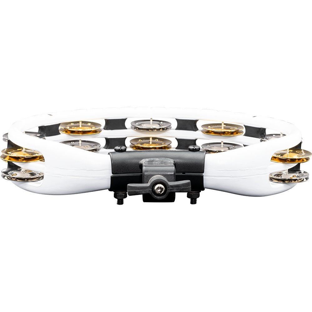 Meinl ABS Double Row White Tambourine with Mount-Recording Combo - Image 2