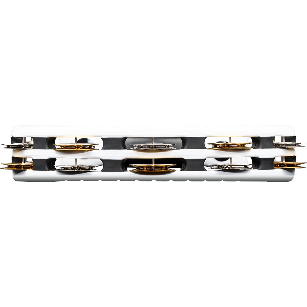 Meinl ABS Double Row White Tambourine with Mount-Recording Combo - Image 5