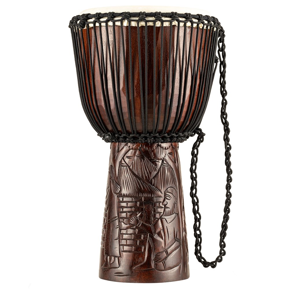 Meinl African Style 12" Djembe - Village Carving - Image 1