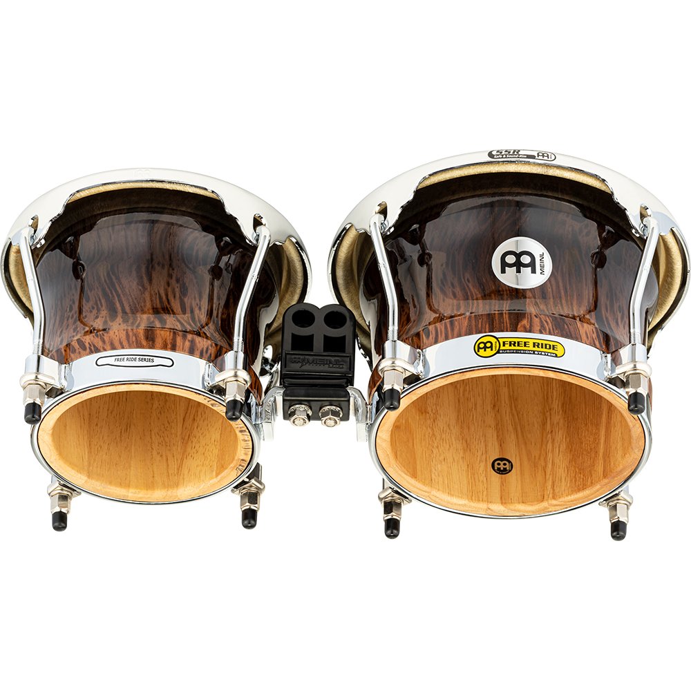 Meinl Free Ride Series Bongos - Brown Burl with Chrome Hardware - Image 2