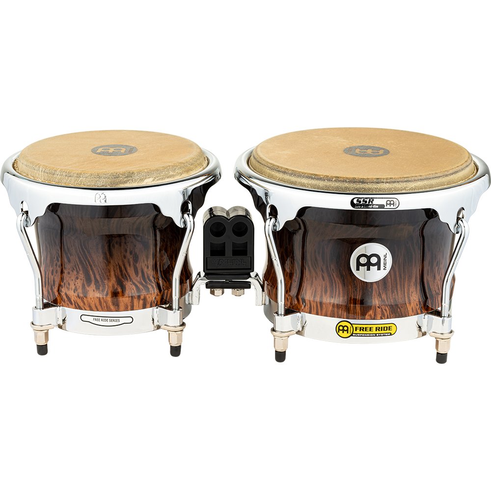 Meinl Free Ride Series Bongos - Brown Burl with Chrome Hardware - Image 5