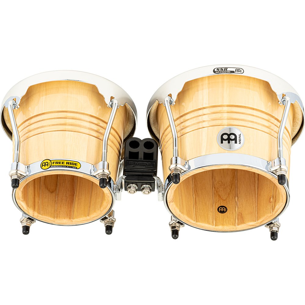 Meinl Free Ride Series Bongos - Natural with Chrome Hardware - Image 2