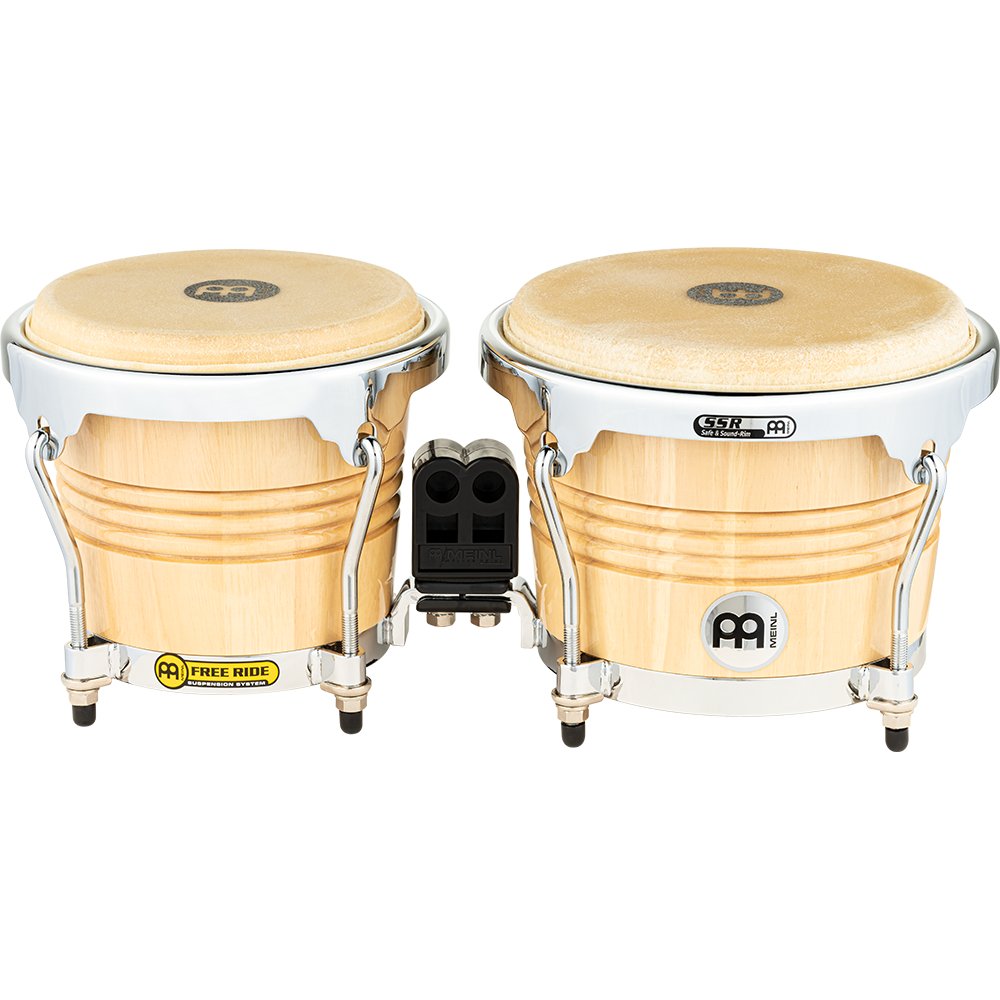 Meinl Free Ride Series Bongos - Natural with Chrome Hardware - Image 5