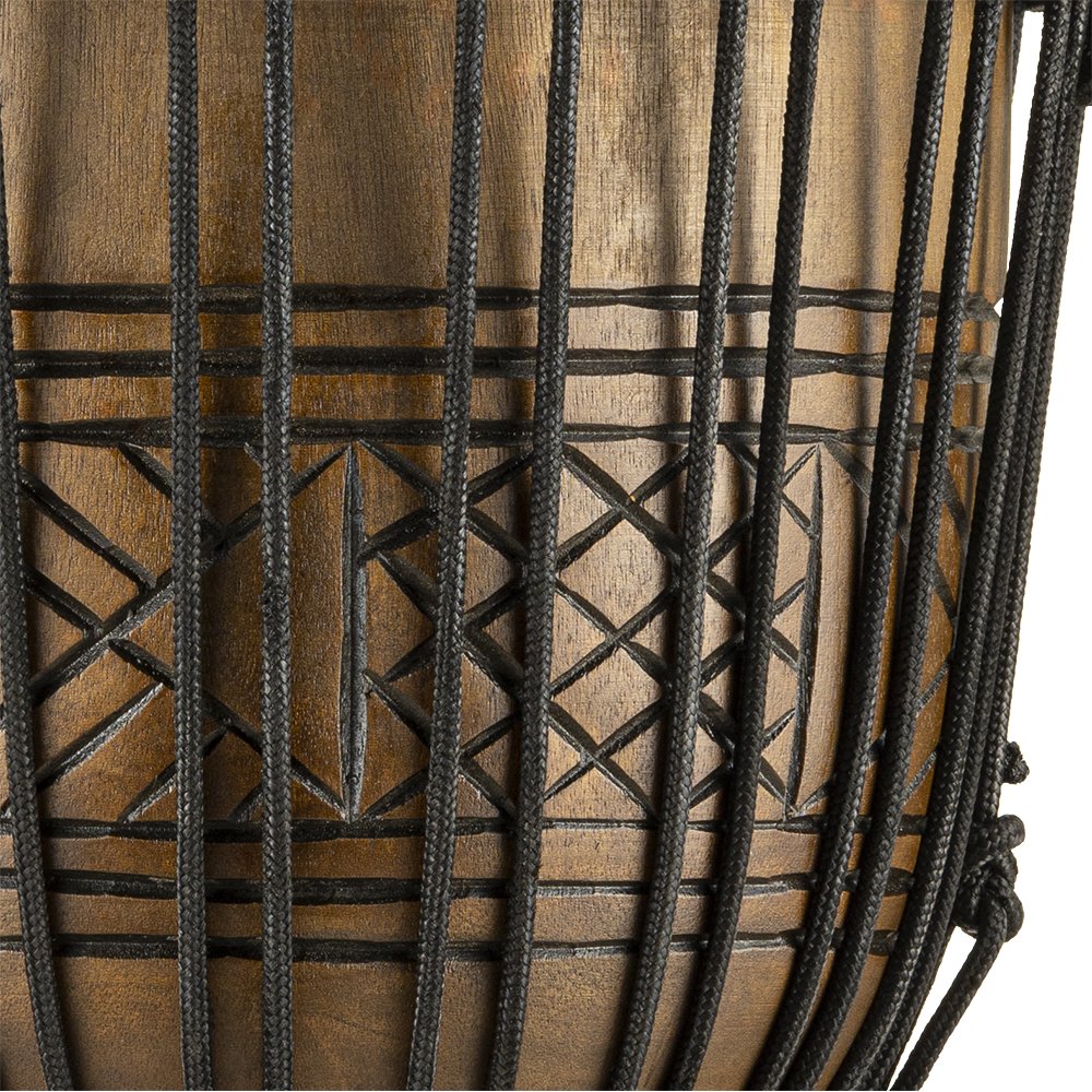 Meinl Headliner Artifact Series Rope-tuned Wood Djembe - 10" x 20" - Medium - Image 6