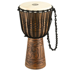 Meinl Headliner Artifact Series Rope-tuned Wood Djembe - 12" x 24" - Large - Image 11
