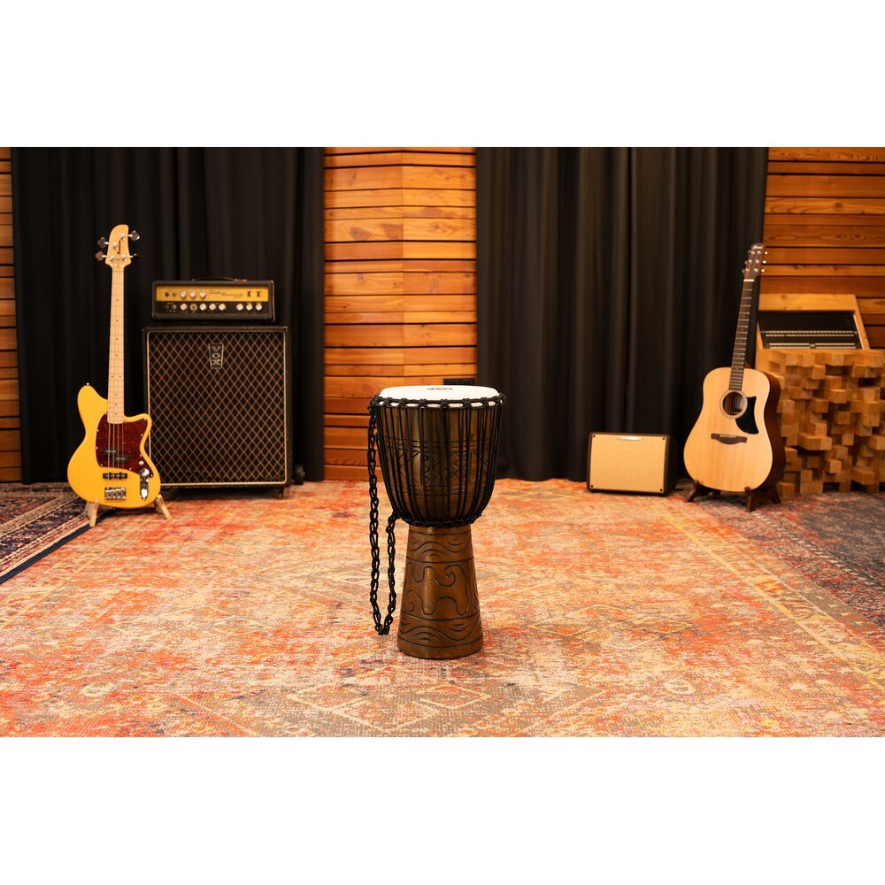 Meinl Headliner Artifact Series Rope-tuned Wood Djembe - 12" x 24" - Large - Image 2