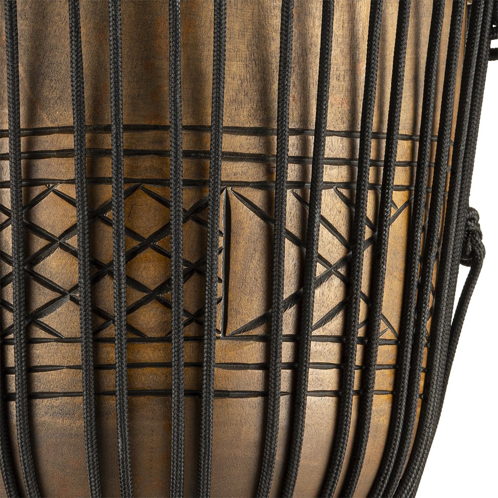 Meinl Headliner Artifact Series Rope-tuned Wood Djembe - 12" x 24" - Large - Image 6