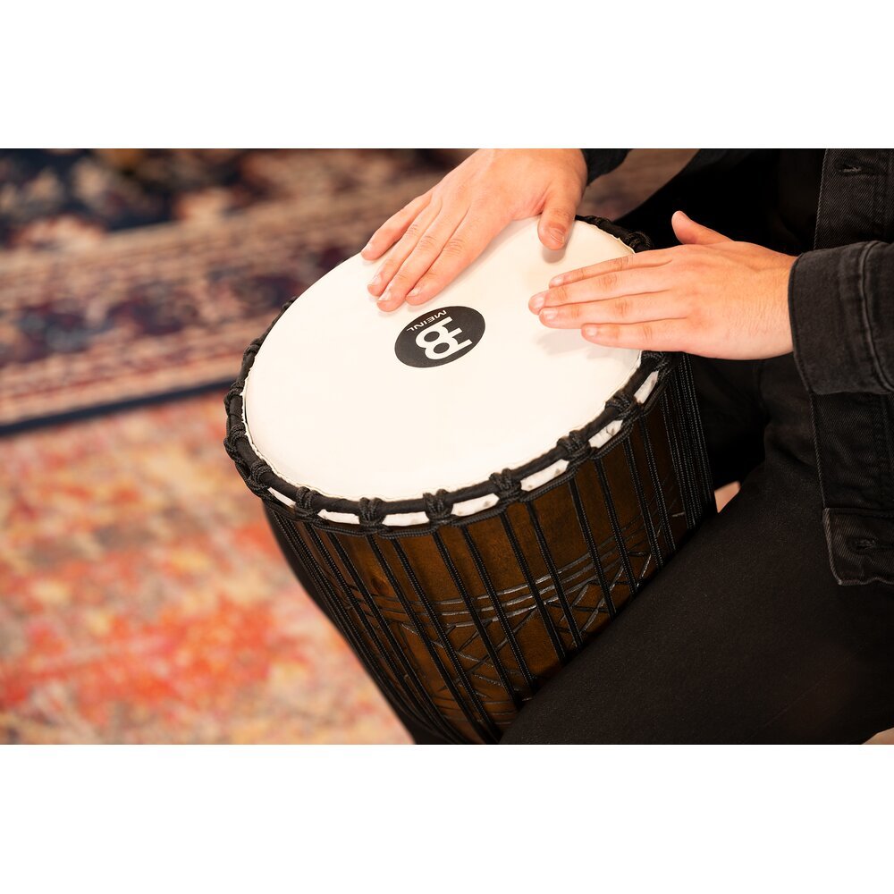 Meinl Headliner Artifact Series Rope-tuned Wood Djembe - 12" x 24" - Large - Image 7