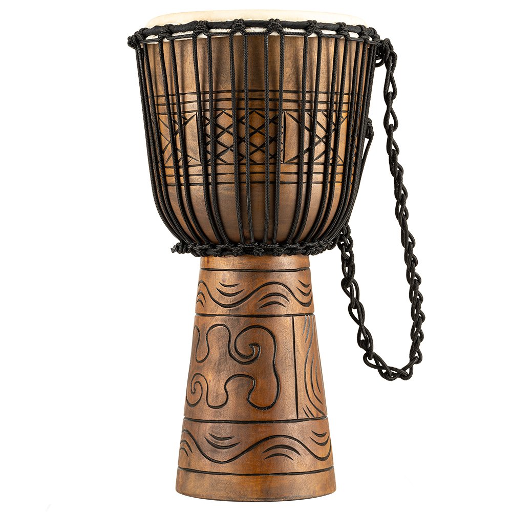 Meinl Headliner Artifact Series Rope-tuned Wood Djembe - 12" x 24" - Large - Image 1