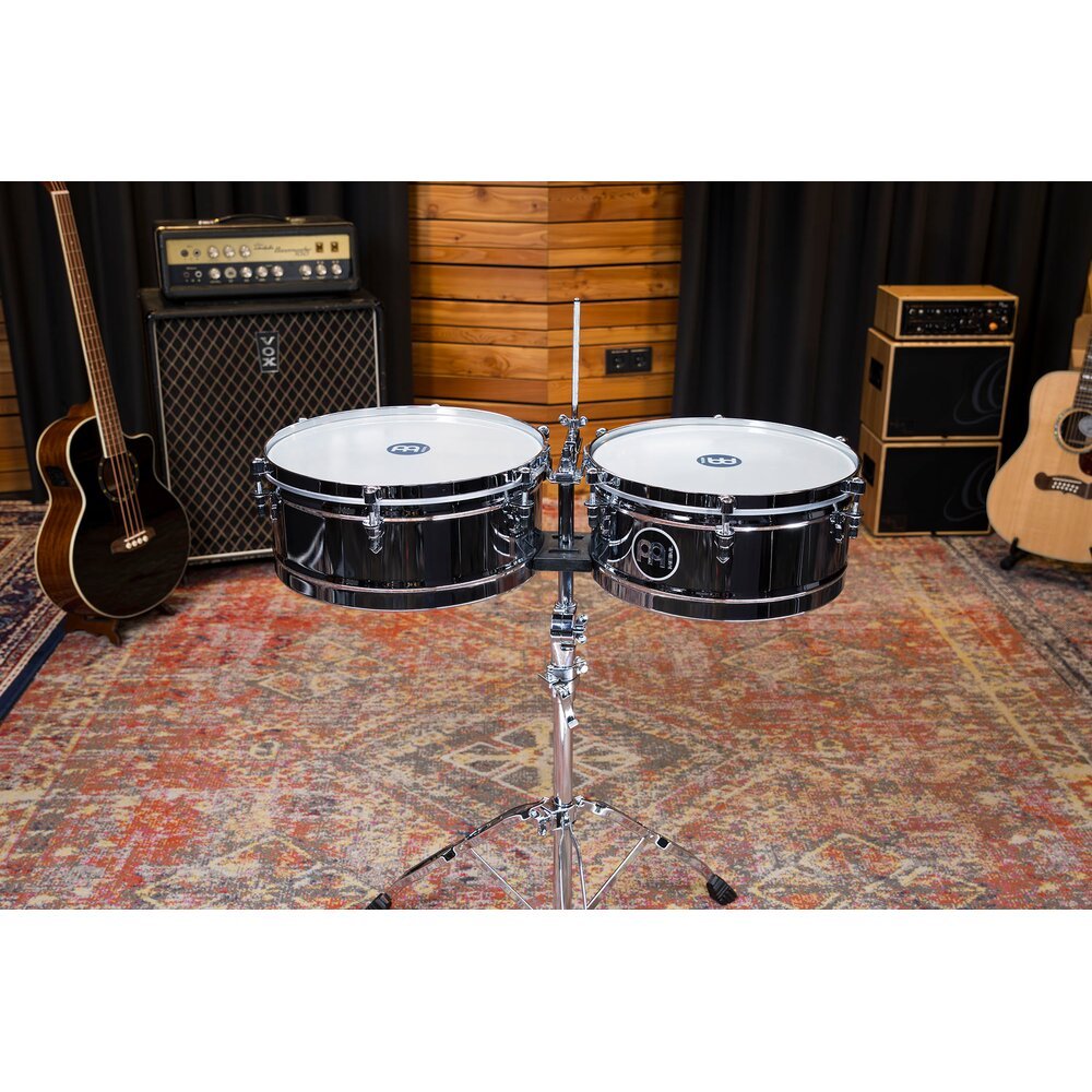 Meinl Marathon Series Chrome Steel Timbales - Image 1