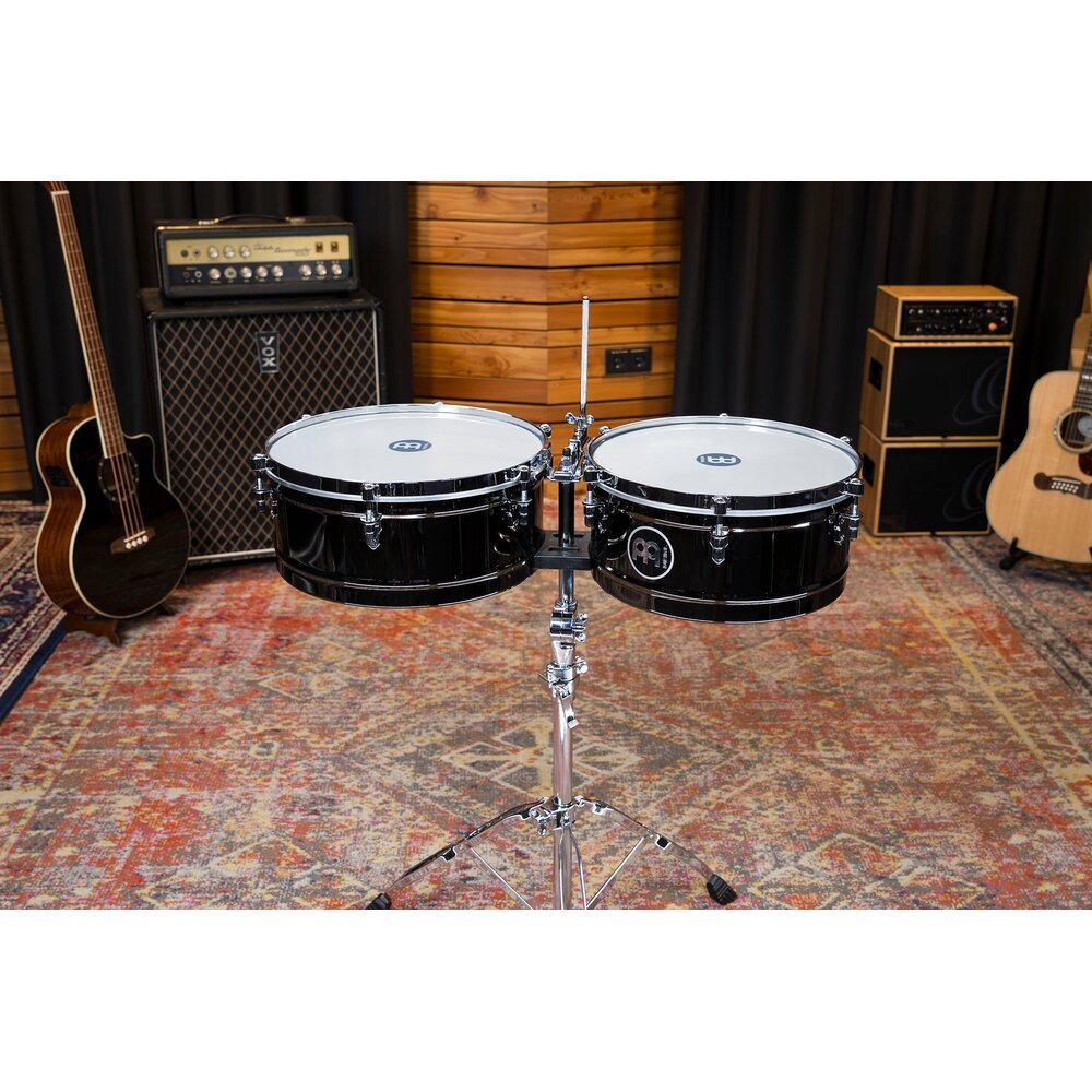 Meinl Marathon Timbales - 14"/15" with Black Nickel Finish - Image 1