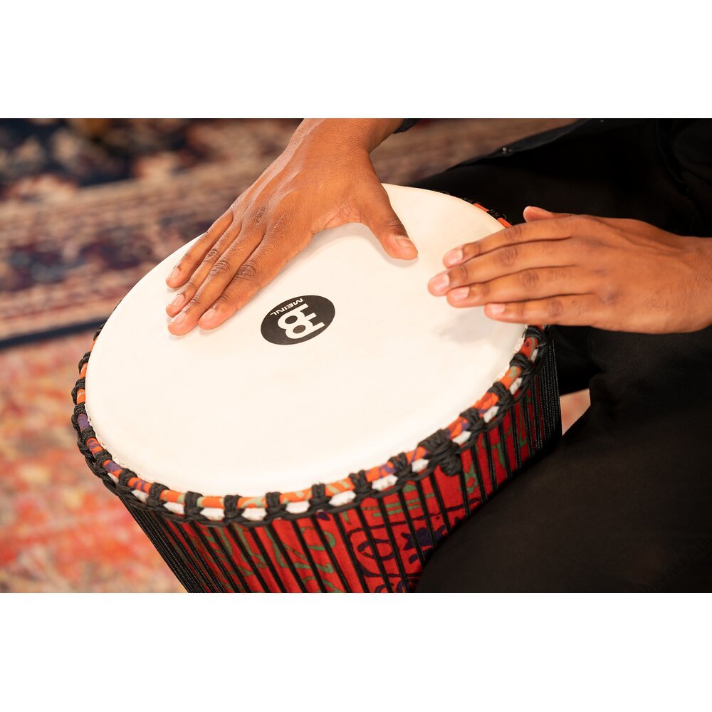 Meinl Rope-tuned Travel Djembe with Synthetic Head - 14" - Pharaoh's Script - Image 5