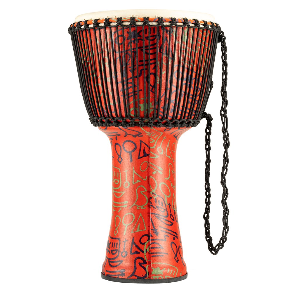 Meinl Rope-tuned Travel Djembe with Synthetic Head - 14" - Pharaoh's Script - Image 11