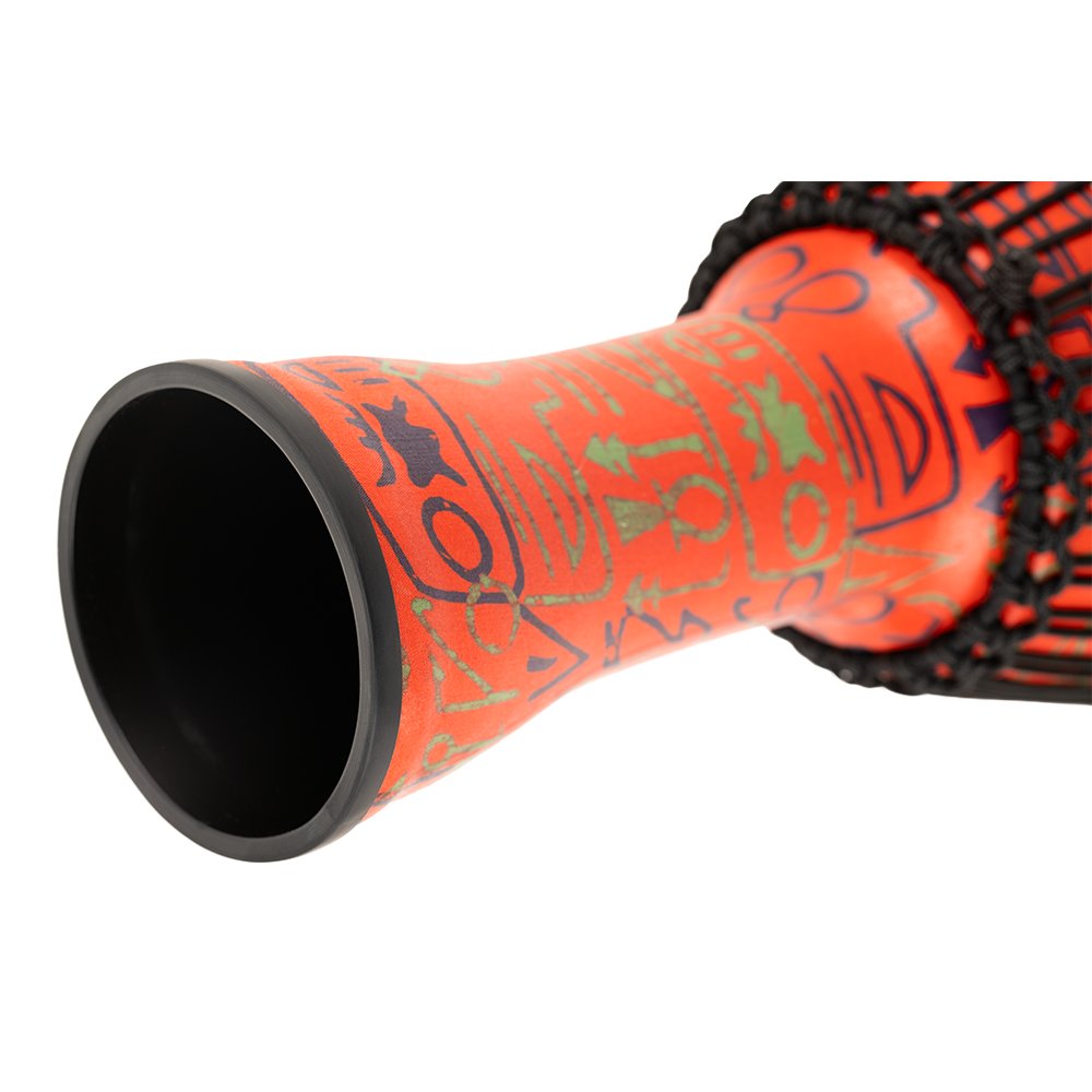 Meinl Rope-tuned Travel Djembe with Goatskin Head - 10" x 20" - Pharaoh's Script - Image 4
