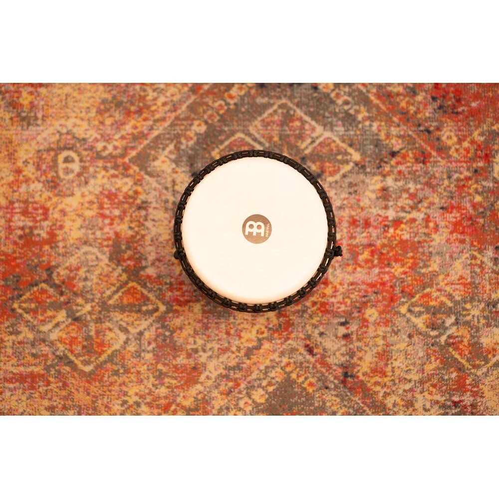 Meinl Rope-tuned Travel Djembe with Goatskin Head - 12" x 24" - Kenyan Quilt - Image 7