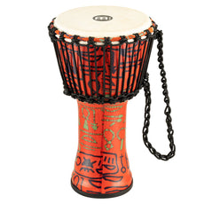Meinl Rope-tuned Travel Djembe with Goatskin Head - 8" - Pharaoh's Script - Image 10
