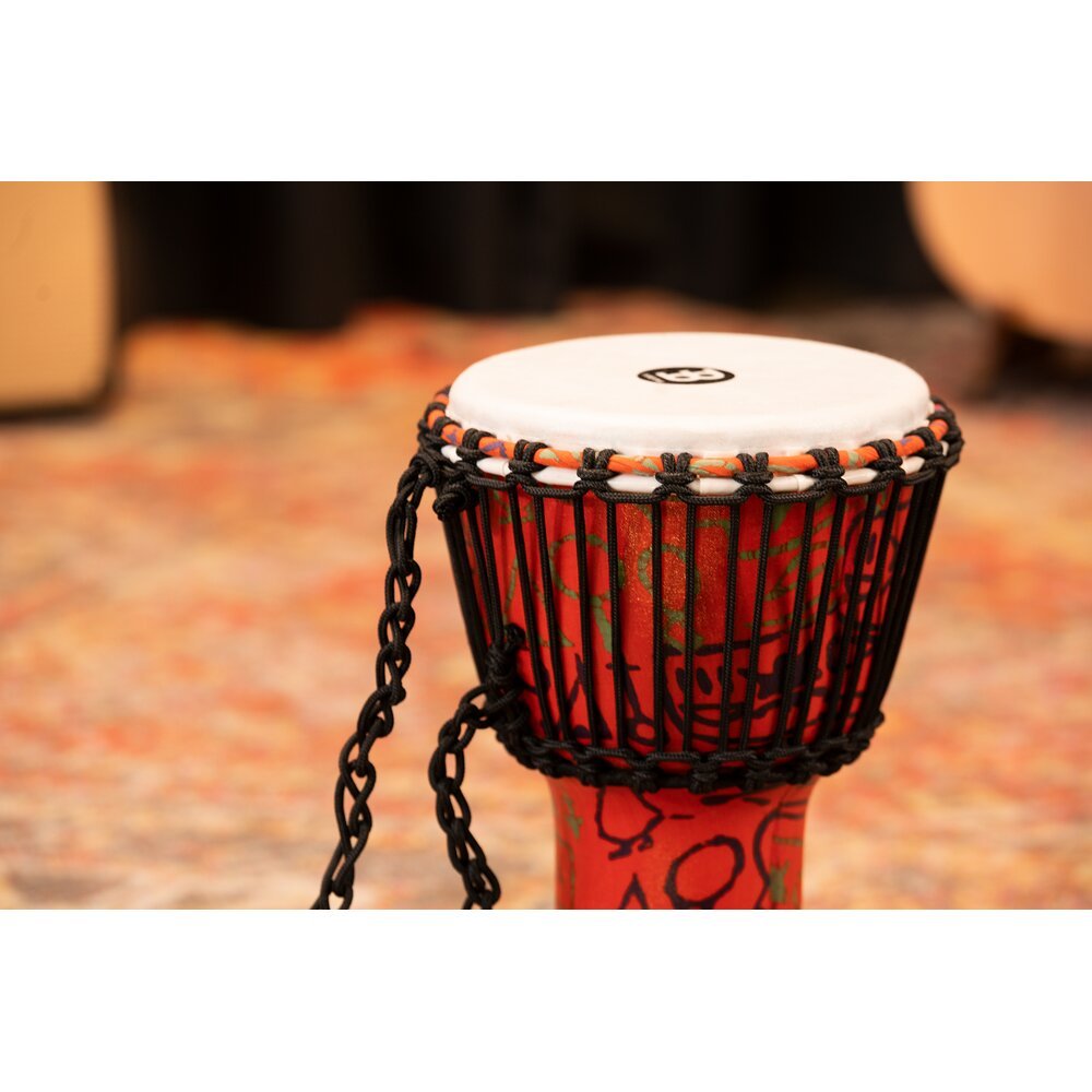 Meinl Rope-tuned Travel Djembe with Goatskin Head - 8" - Pharaoh's Script - Image 8