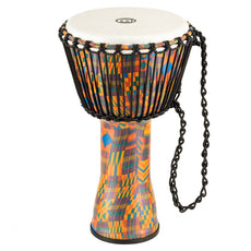 Meinl Rope-tuned Travel Djembe with Synthetic Head - 10" x 20" - Kenyan Quilt - Image 10