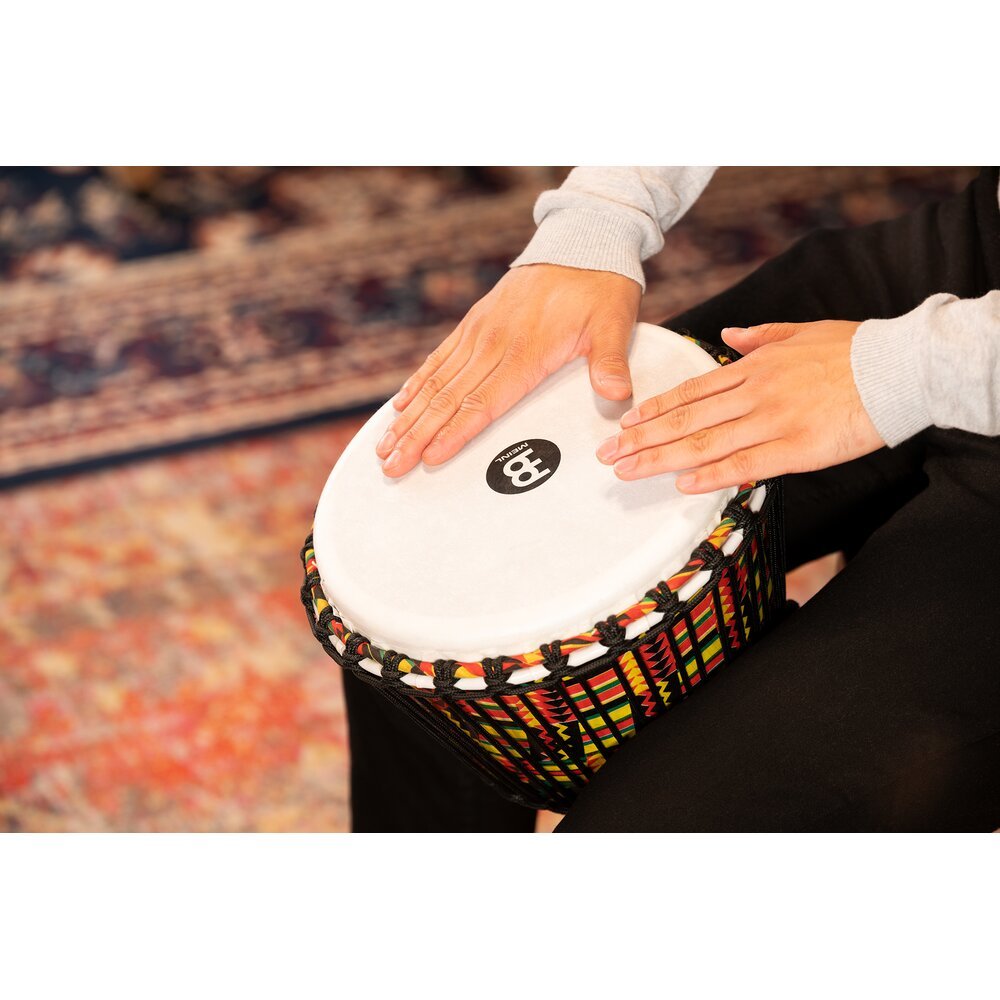 Meinl Rope-tuned Travel Djembe with Synthetic Head - 10" x 20" - Simbra - Image 5