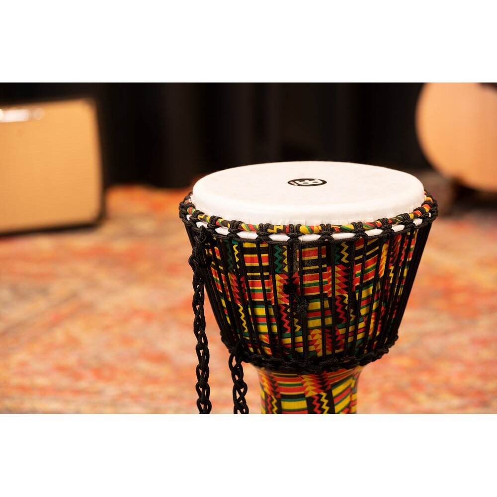 Meinl Rope-tuned Travel Djembe with Synthetic Head - 10" x 20" - Simbra - Image 8