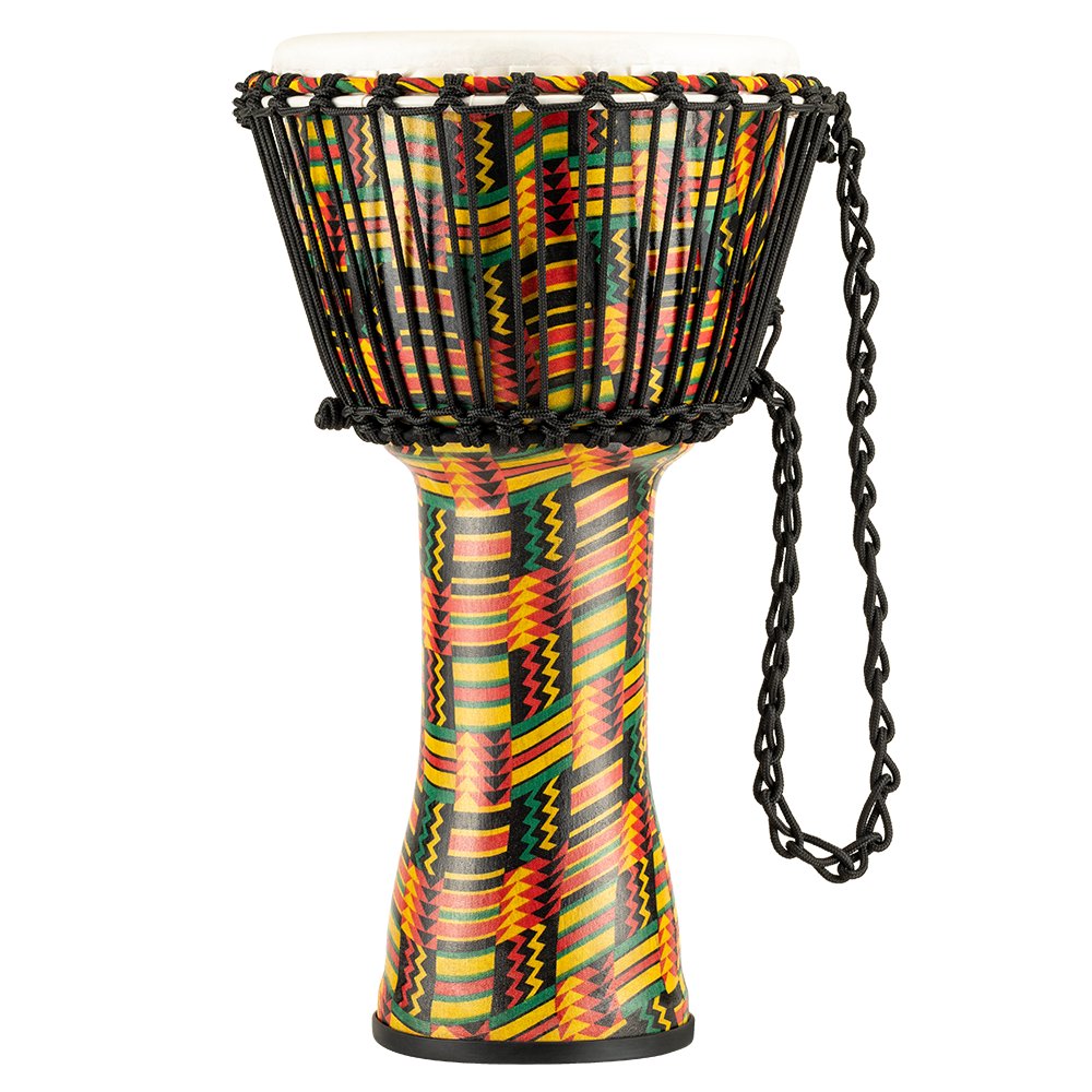 Meinl Rope-tuned Travel Djembe with Synthetic Head - 10" x 20" - Simbra - Image 1