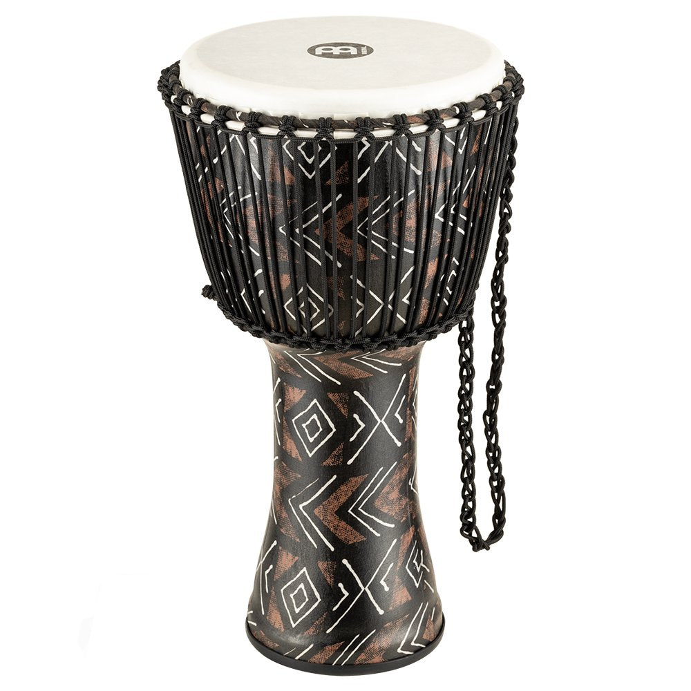 Meinl Rope-tuned Travel Djembe with Synthetic Head - 12" x 24" - Kanga Sarong - Image 10
